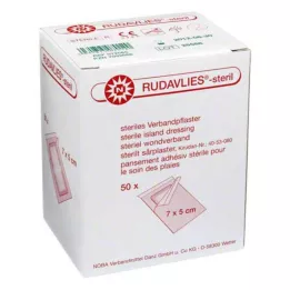 RUDAVLIES-5x7 cm steril bandaj flasterleri, 50 adet