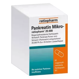 PANKREATIN Micro-ratio.20.000 mide suyu sert kapsülleri, 50 adet