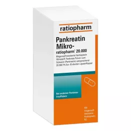 PANKREATIN Micro-ratio.20.000 mide suyu sert kapsülleri, 100 adet