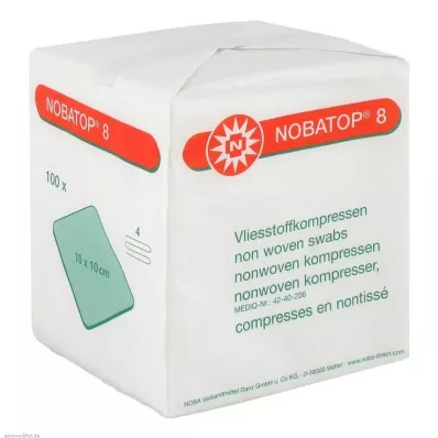 NOBATOP 8 kompres 10x10 cm steril olmayan, 100 adet NOBATOP 8 kompres 10x10 cm steril olmayan, 100 adet