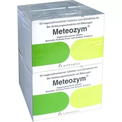 METEOZYM Film kaplı tabletler, 200 adet