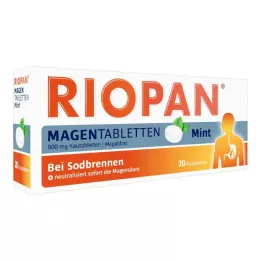 RIOPAN Mide Tabletleri Nane 800 mg Çiğneme Tabletleri, 20 adet