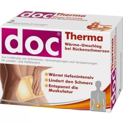 DOC THERMA Sırt ağrısı için ısı kompres, 2 adet