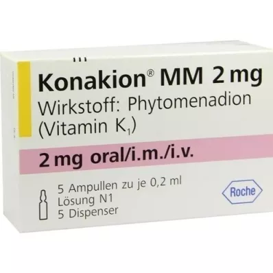 KONAKION MM 2 mg çözelti, 5 adet