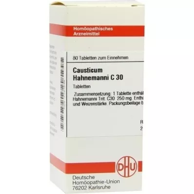 CAUSTICUM HAHNEMANNI C 30 Tablet, 80 adet