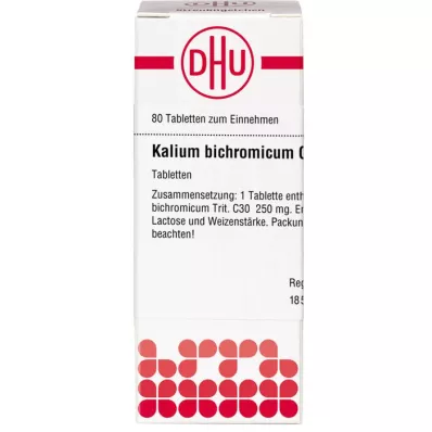 KALIUM BICHROMICUM C 30 Tablet, 80 Kapsül