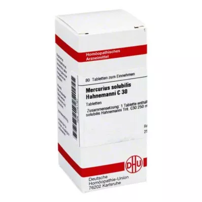 MERCURIUS SOLUBILIS Hahnemanni C 30 Tablet, 80 adet MERCURIUS SOLUBILIS Hahnemanni C 30 Tablet, 80 adet