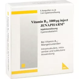 VITAMIN B12 1.000 μg Enjekte Jenapharm ampuller, 5 adet