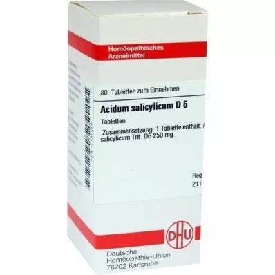 ACIDUM SALICYLICUM D 6 Tablet, 80 Kapsül