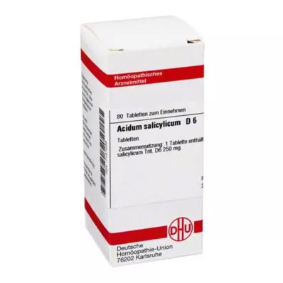 ACIDUM SALICYLICUM D 6 Tablet, 80 Kapsül