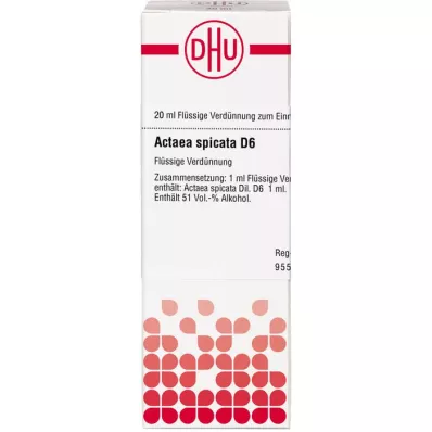 ACTAEA SPICATA D 6 seyreltme, 20 ml