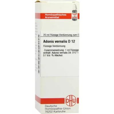 DHU Adonis vernalis D 12 Seyreltme, 20 ml DHU Adonis vernalis D 12 Seyreltme, 20 ml