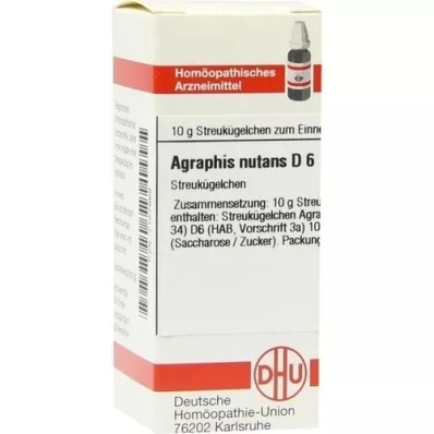 AGRAPHIS NUTANS D 6 globül, 10 g