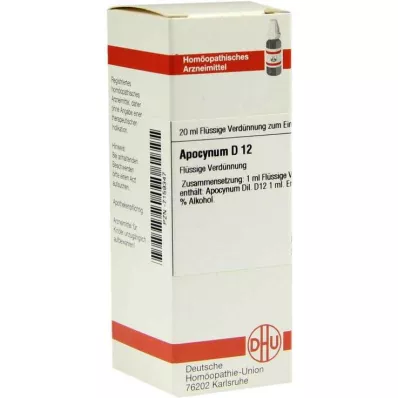 DHU Apocynum D 12 Seyreltme, 20 ml DHU Apocynum D 12 Seyreltme, 20 ml