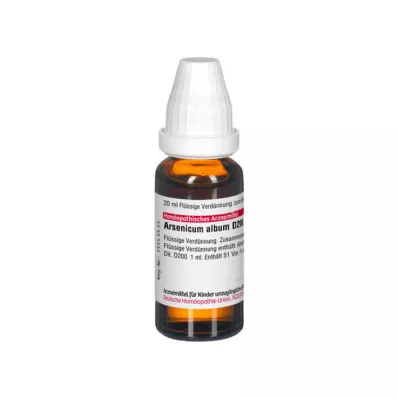 ARSENICUM ALBUM D 200 seyreltme, 20 ml ARSENICUM ALBUM D 200 seyreltme, 20 ml