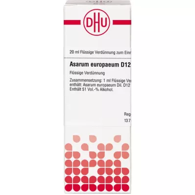 ASARUM EUROPAEUM D 12 seyreltme, 20 ml