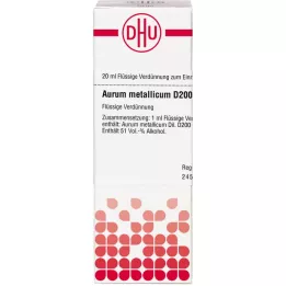 AURUM METALLICUM D 200 seyreltme, 20 ml