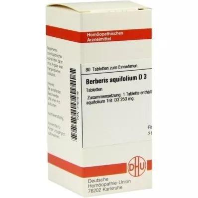 BERBERIS AQUIFOLIUM D 3 Tablet, 80 Kapsül