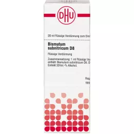 BISMUTUM SUBNITRICUM D 8 seyreltme, 20 ml