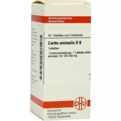 CARBO ANIMALIS D 8 Tablet, 80 Kapsül
