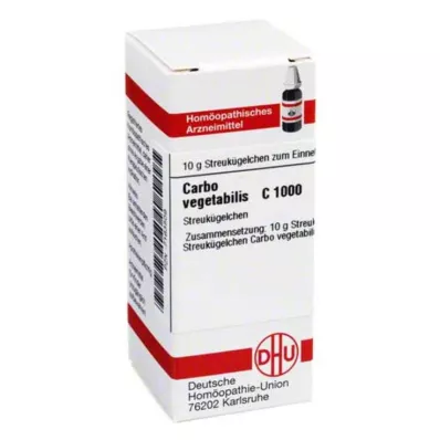 DHU Carbo vegetabilis C 1000 kürecikler, 10 g