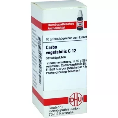 CARBO VEGETABILIS C 12 globül, 10 g