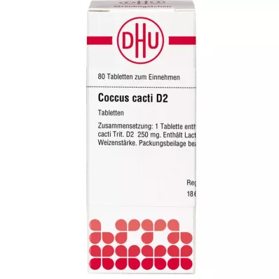 COCCUS kaktüs D 2 tablet, 80 adet