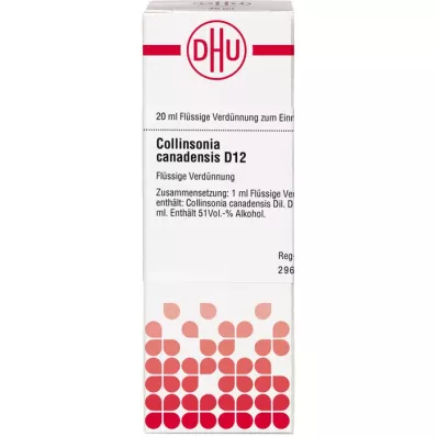 COLLINSONIA CANADENSIS D 12 seyreltme, 20 ml