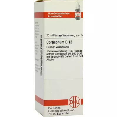 DHU Cortisonum D 12 Seyreltme, 20 ml DHU Cortisonum D 12 Seyreltme, 20 ml