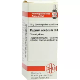 CUPRUM ACETICUM D 3 globül, 10 g
