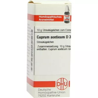 CUPRUM ACETICUM D 3 globül, 10 g CUPRUM ACETICUM D 3 globül, 10 g