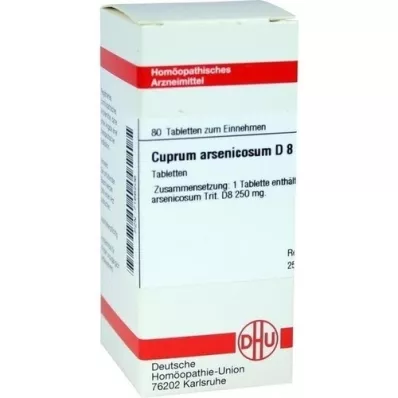 CUPRUM ARSENICOSUM D 8 Tablet, 80 Kapsül