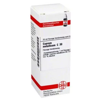DHU Cuprum metalikum C 30 Seyreltme, 20 ml DHU Cuprum metalikum C 30 Seyreltme, 20 ml