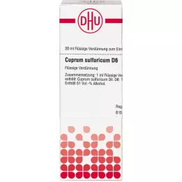 CUPRUM SULFURICUM D 6 seyreltme, 20 ml