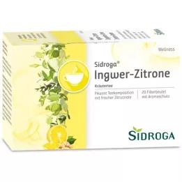 SIDROGA Wellness zencefil-limon çayı filtre torbası, 20X2.0 g