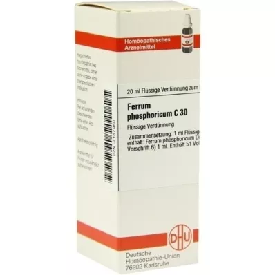 FERRUM PHOSPHORICUM C 30 seyreltme, 20 ml