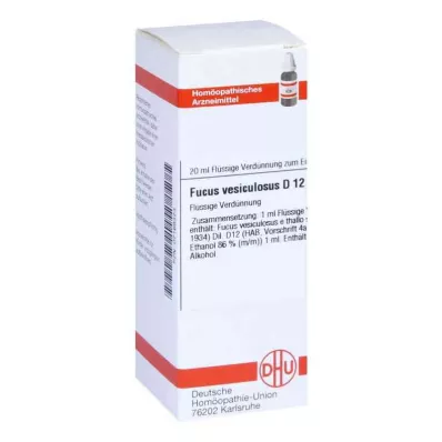 FUCUS VESICULOSUS D 12 seyreltme, 20 ml FUCUS VESICULOSUS D 12 seyreltme, 20 ml