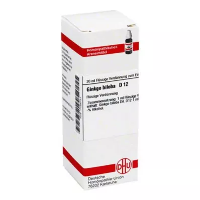 DHU Ginkgo biloba D 12 Seyreltme, 20 ml DHU Ginkgo biloba D 12 Seyreltme, 20 ml