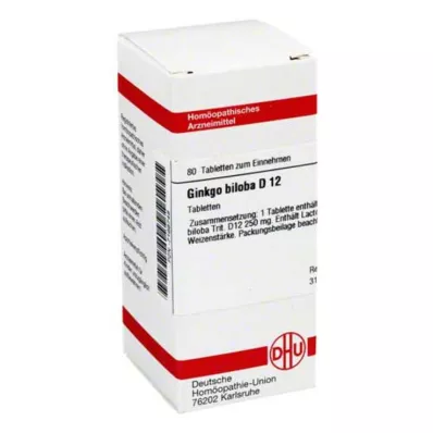 DHU Ginkgo biloba D 12 tablet, 80 adet DHU Ginkgo biloba D 12 tablet, 80 adet