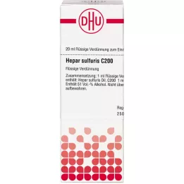 HEPAR SULFURIS C 200 seyreltme, 20 ml