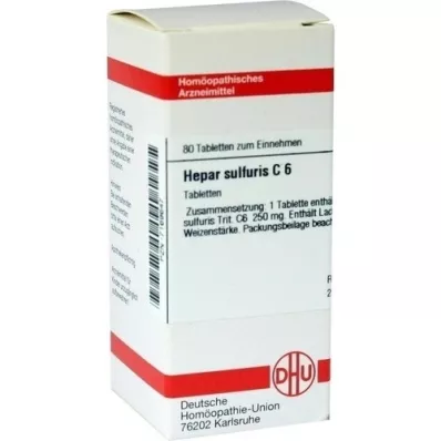 HEPAR SULFURIS C 6 Tablet, 80 Kapsül