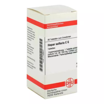 Hepar Sulfuris C6 tabletleri (80 adet)
