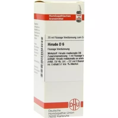 HIRUDO D 6 seyreltme, 20 ml