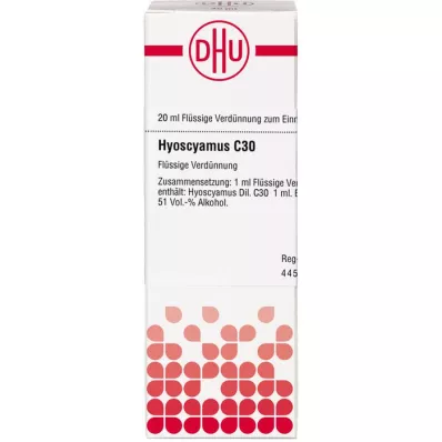 HYOSCYAMUS C 30 seyreltme, 20 ml
