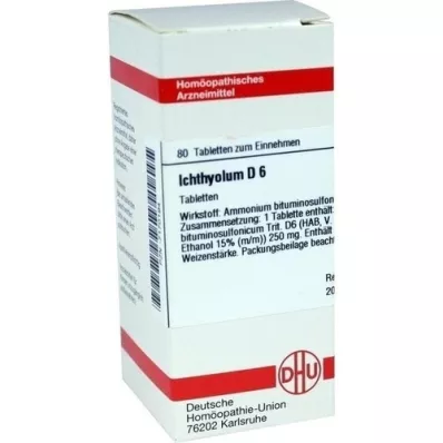 ICHTHYOLUM D 6 Tablet, 80 Kapsül