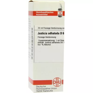 JUSTICIA adhatoda D 6 dilüsyonu, 20 ml