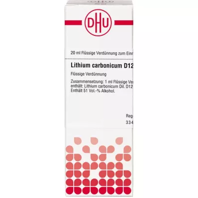 LITHIUM CARBONICUM D 12 seyreltme, 20 ml