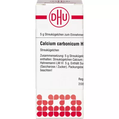 CALCIUM CARBONICUM Hahnemanni LM III Globül, 5 g
