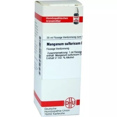 MANGANUM SULFURICUM D 6 seyreltme, 20 ml