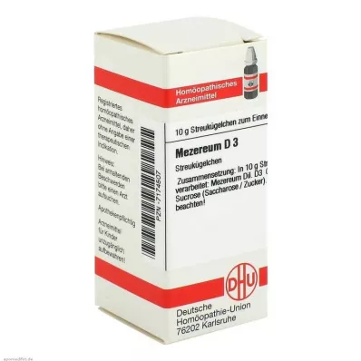 MEZEREUM D 3 globül, 10 g